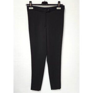 Ecla Women's Black Slim/Cropped Legged Pants W/2 Button Fastening Size 4